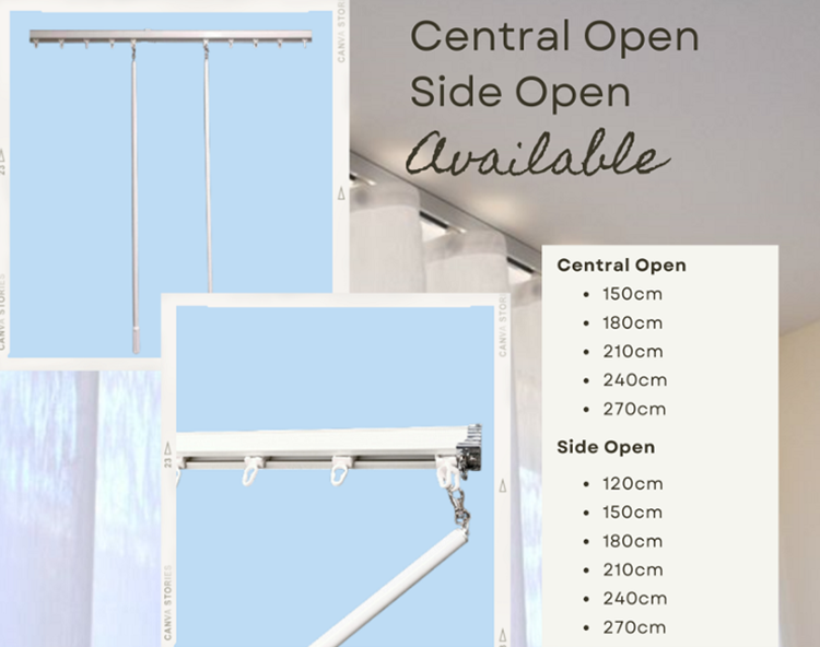 s fold curtain track